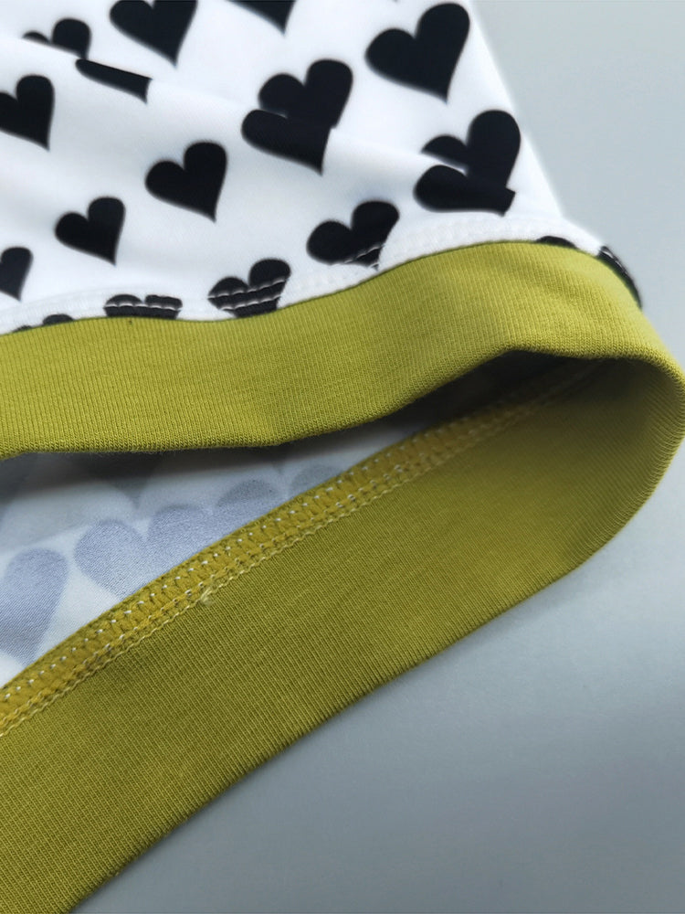 2 Pack Men's Low Rise Sexy Heart U-Shaped Pouch Boxer Briefs