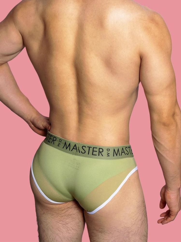 3 Pack Men's High Elasticity Quick-Dry Gun Egg Separation Wide Waist Briefs