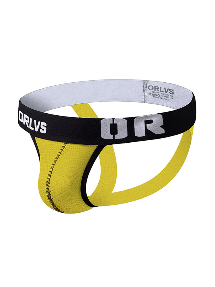 3 Pack Men's U-Pouch Striped Sexy Jockstraps