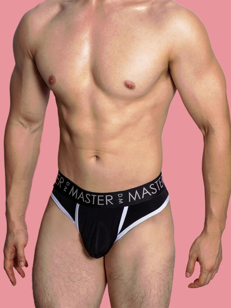 3 Pack Men's High Elasticity Quick-Dry Gun Egg Separation Wide Waist Briefs