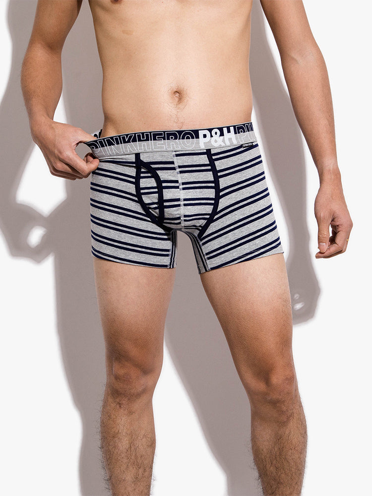 2 Pack European Luxury Brand Personalized Striped Men's Underwear