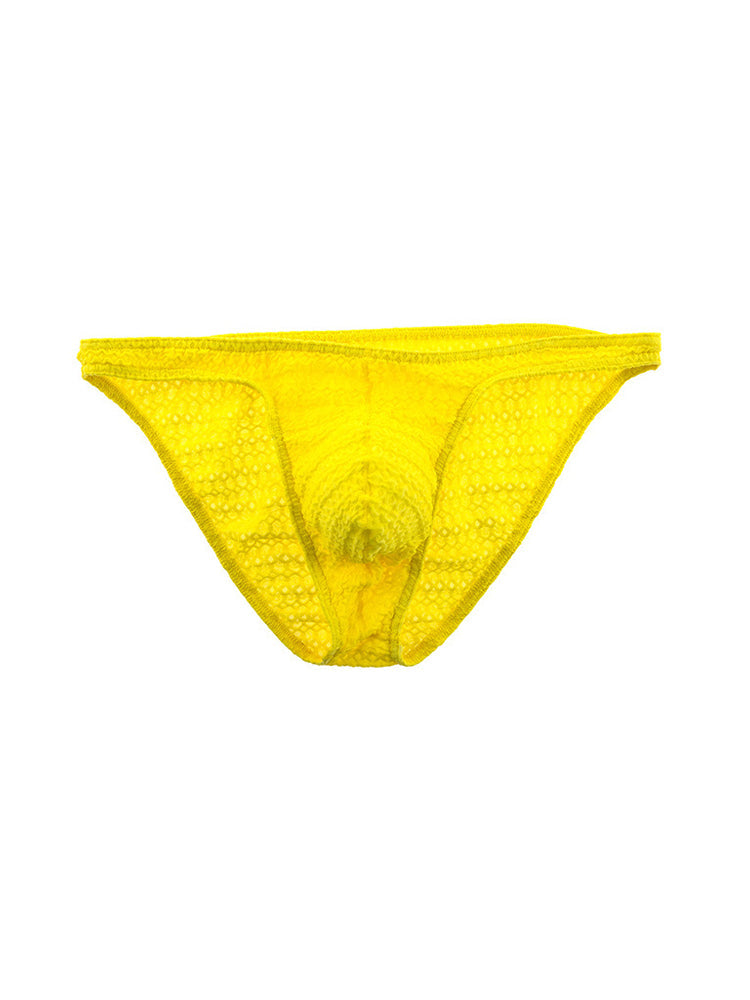 3-pack Men's Low-rise Sexy Mesh Lace Briefs