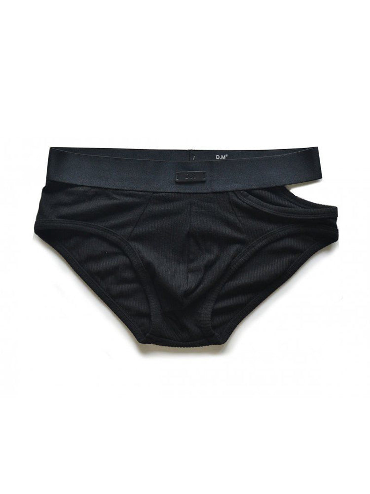 2 Pack Men's Low-Rise Sexy Side-Opening Briefs