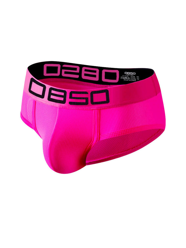 2 Pack Men's Comfortable Breathable Sports Solid Color Briefs