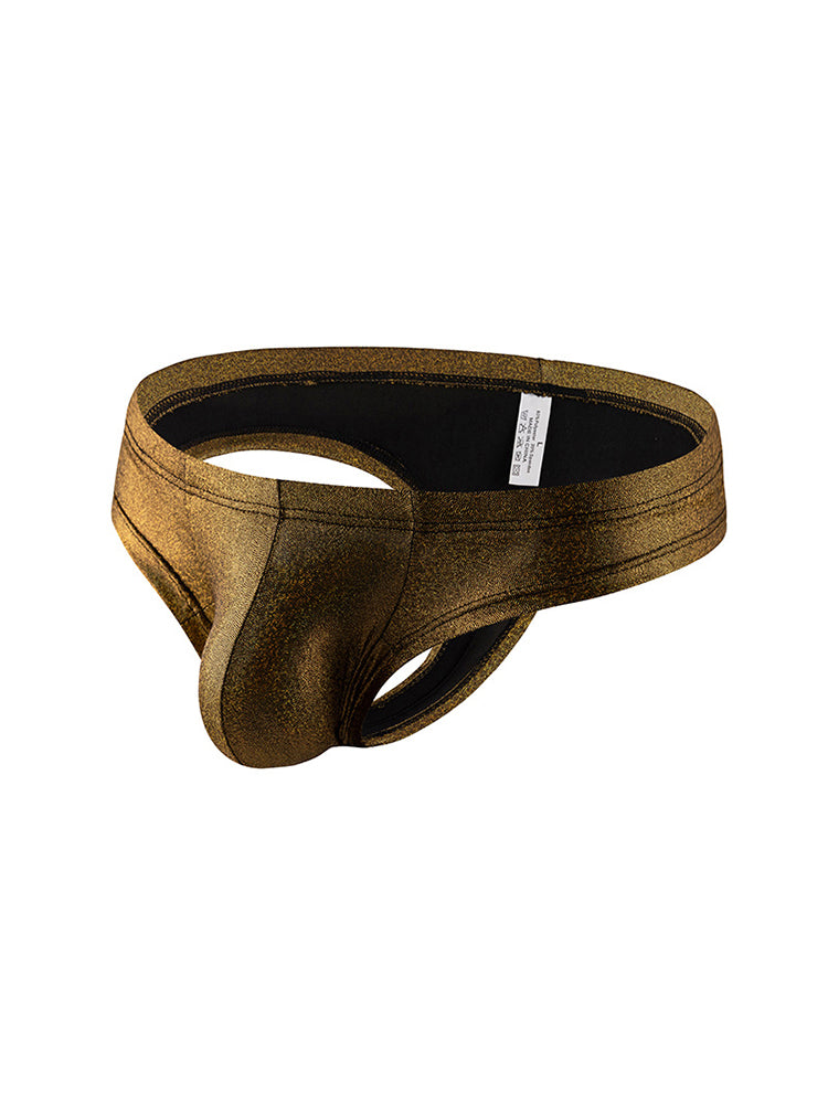 3 Pack Men's Solid Color Sparkle Briefs