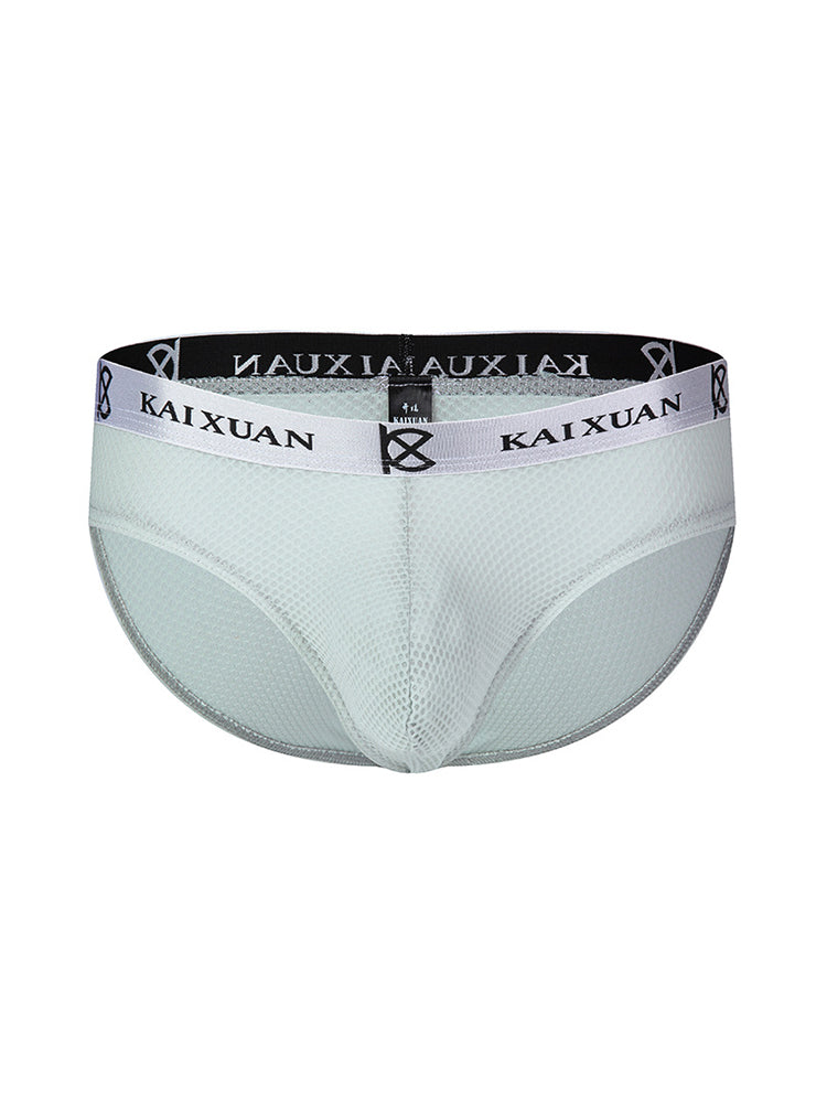 3 Pack Men's Soft Skin-Friendly Ice Silk Thin Low-Rise Briefs