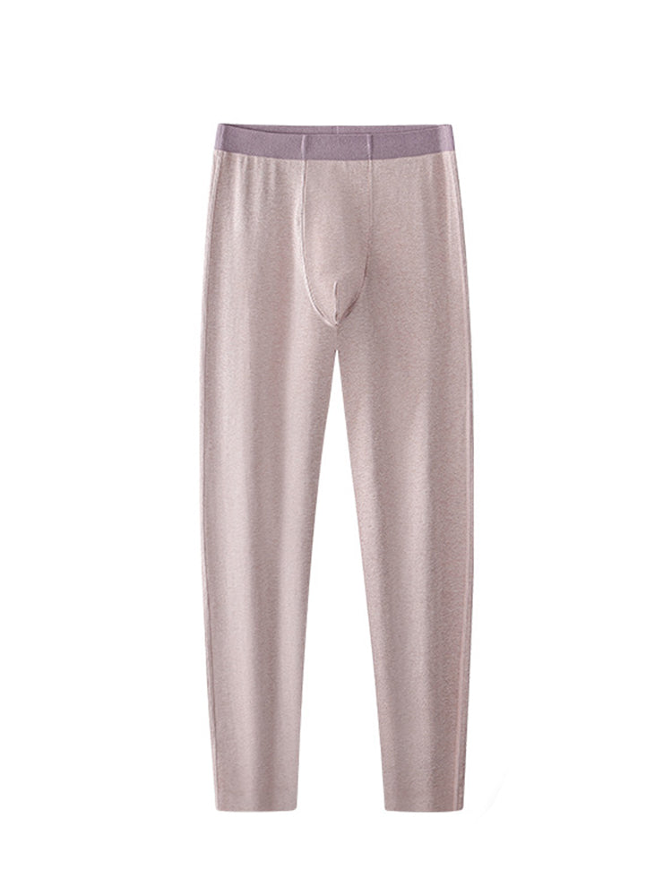 Seamless 2-in-1 Colored Cotton Men's Thermal Bottoms