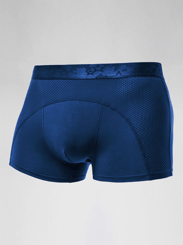 3 Pack Men's Ice Silk Sports Breathable Boxer Briefs