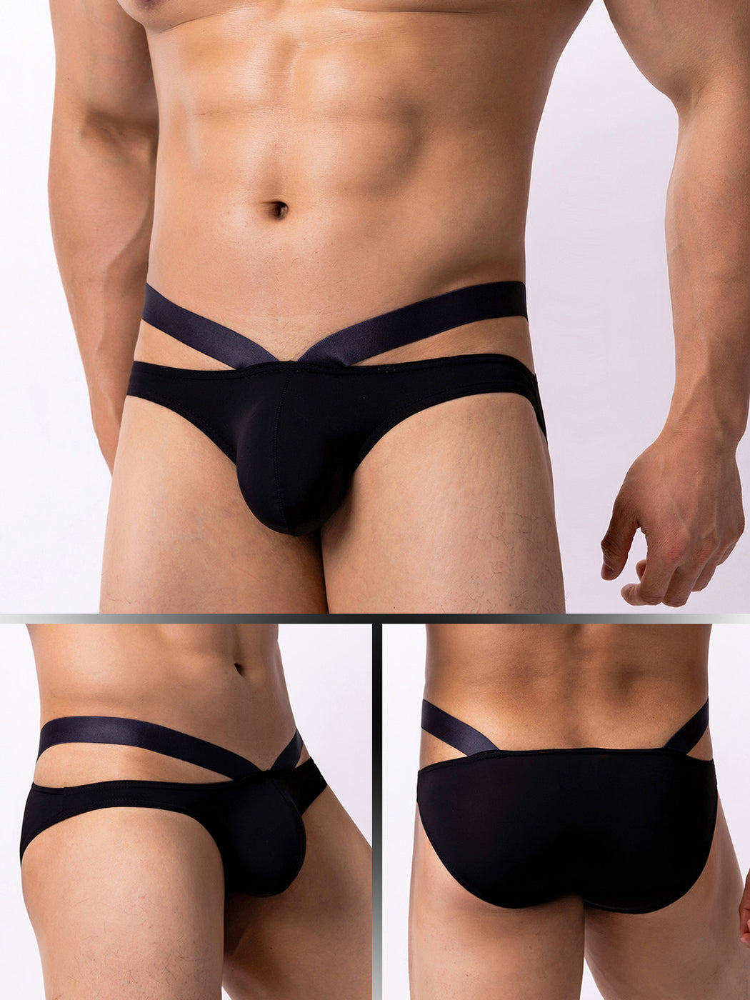 3 Pack Men's Sexy Cross Bikinis