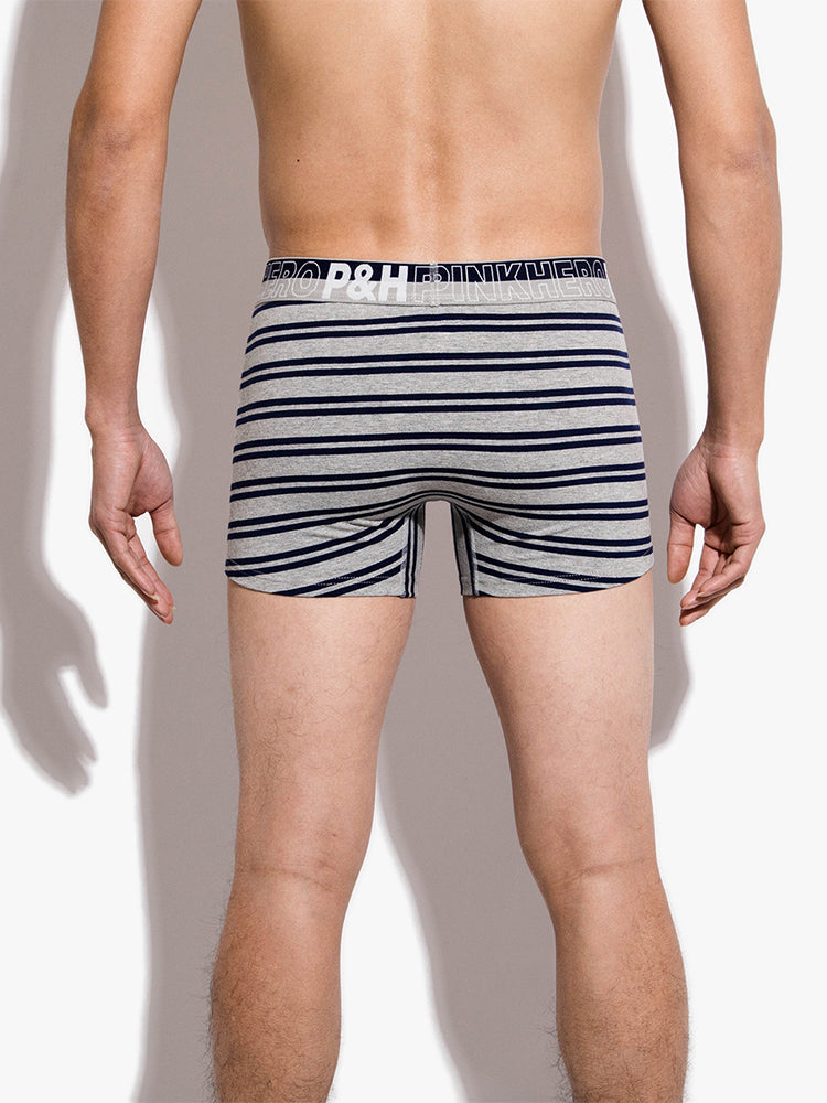 2 Pack European Luxury Brand Personalized Striped Men's Underwear