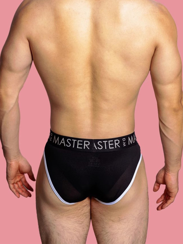 3 Pack Men's High Elasticity Quick-Dry Gun Egg Separation Wide Waist Briefs