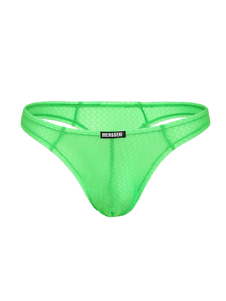 2 Pack Men's Low-Rise Lace High Elasticity Bikinis