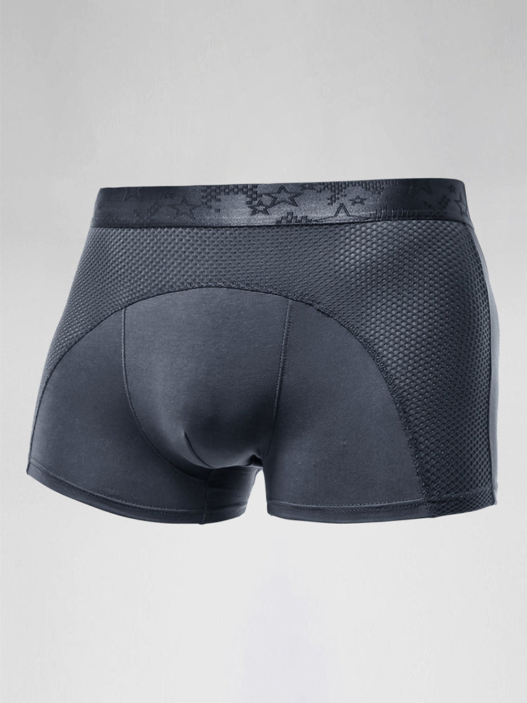 3 Pack Men's Ice Silk Sports Breathable Boxer Briefs