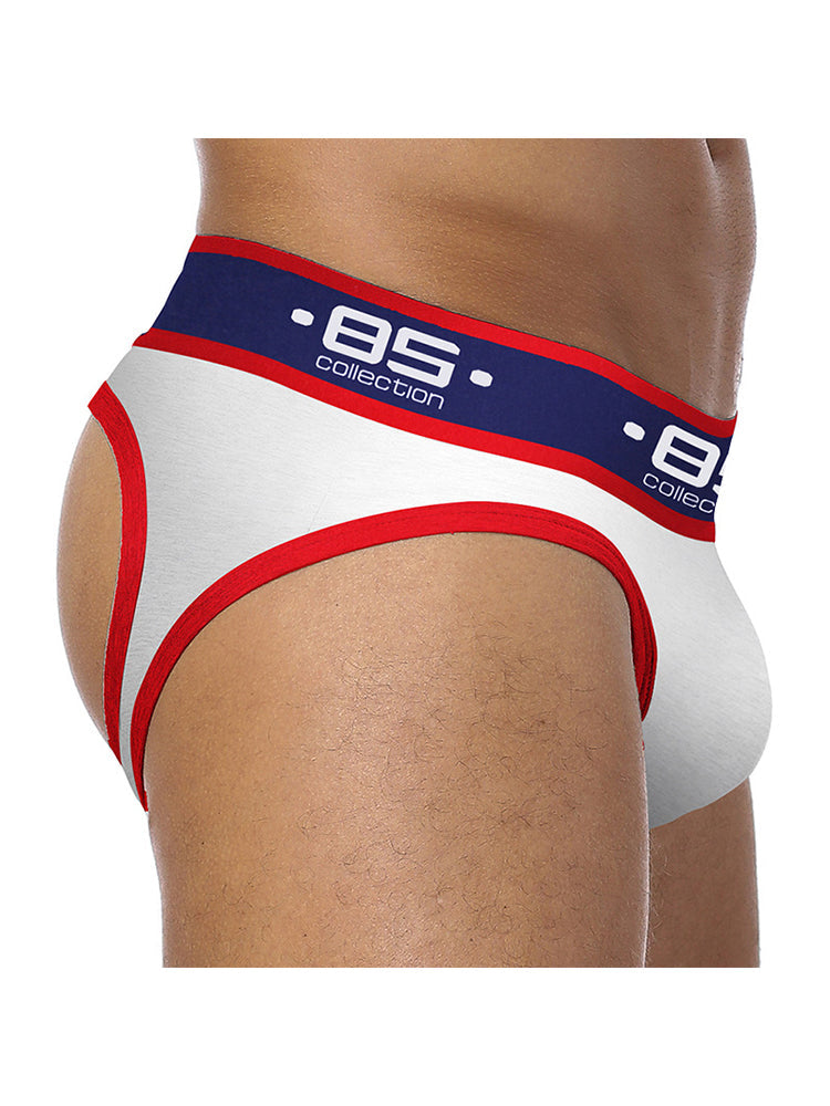 3 Pack Men's Low-Rise Open-Back Sexy Jockstraps