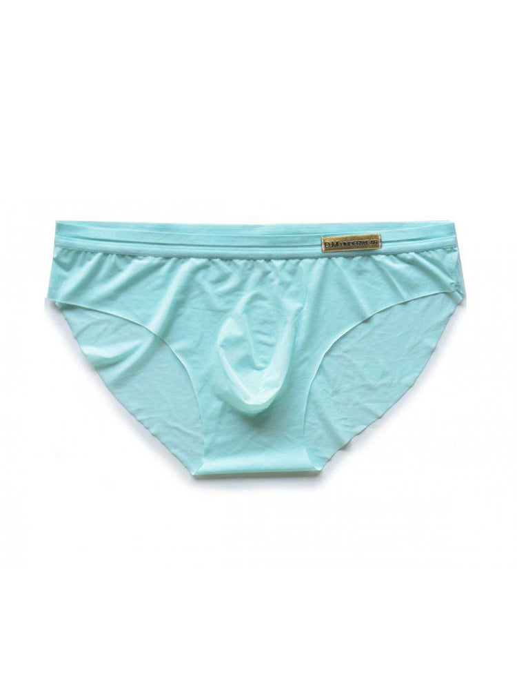 2 Pack Men's Low-Rise Sexy Solid Quick-Dry Briefs