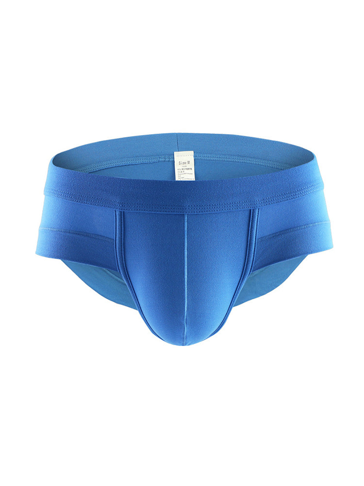 4 Pack Men's Solid Breathable Anti-Pinch Briefs
