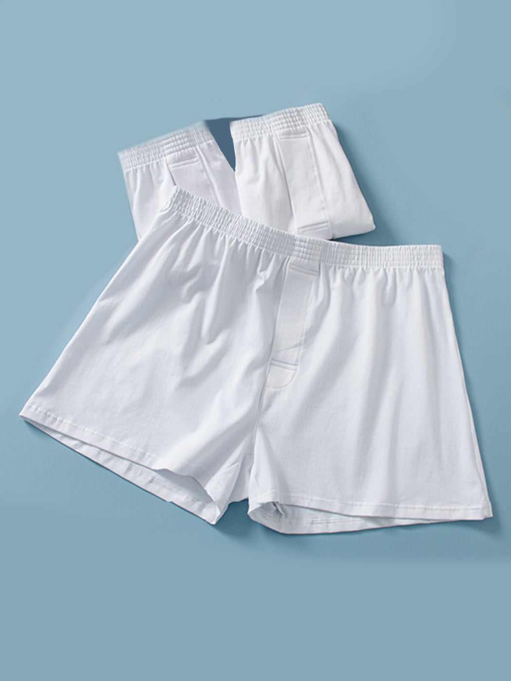 Men's Cotton Boxer Shorts With Button Fly