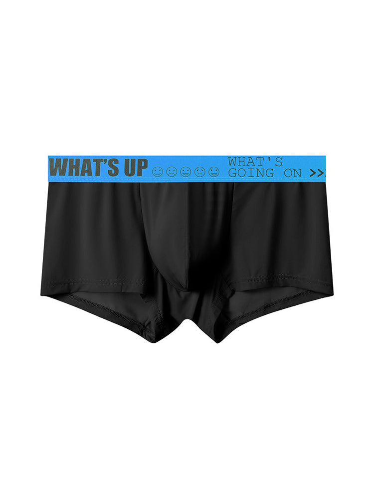 3-pack Men's Ice Silk Solid Color Breathable Briefs