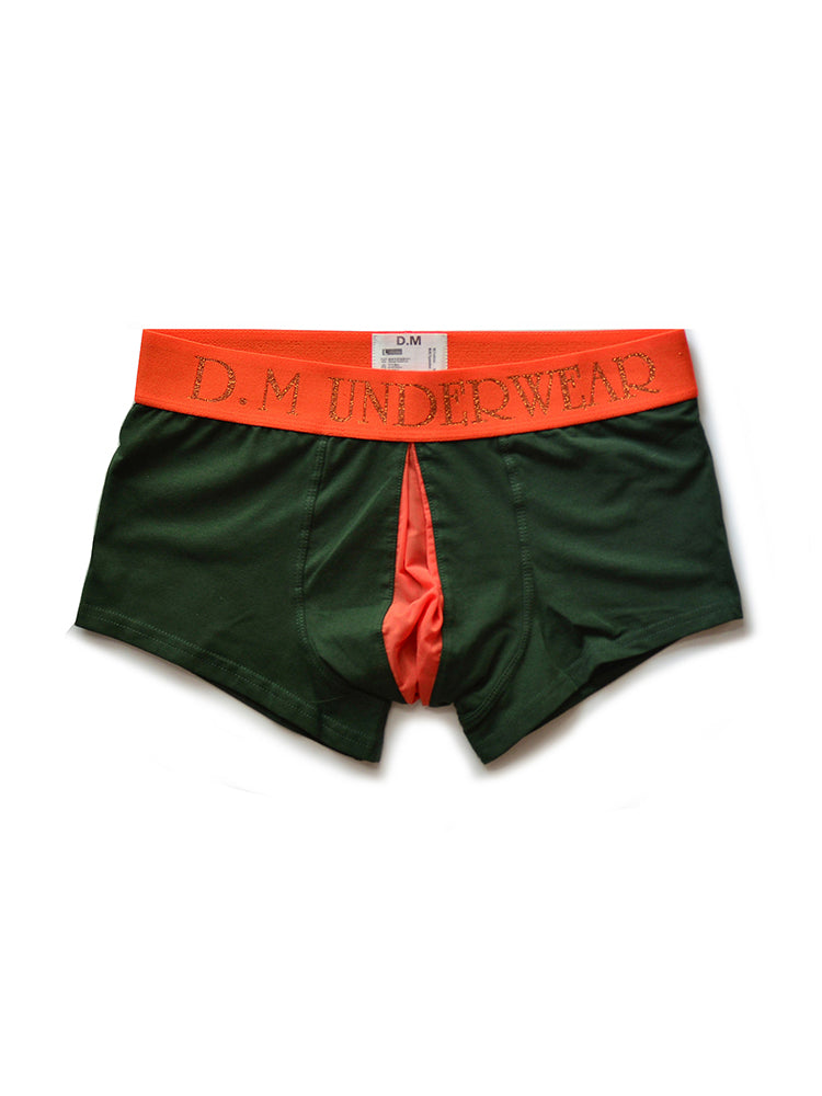 2 Pack Men's Mesh Transparent Open-Cut Cotton Mesh Trunks