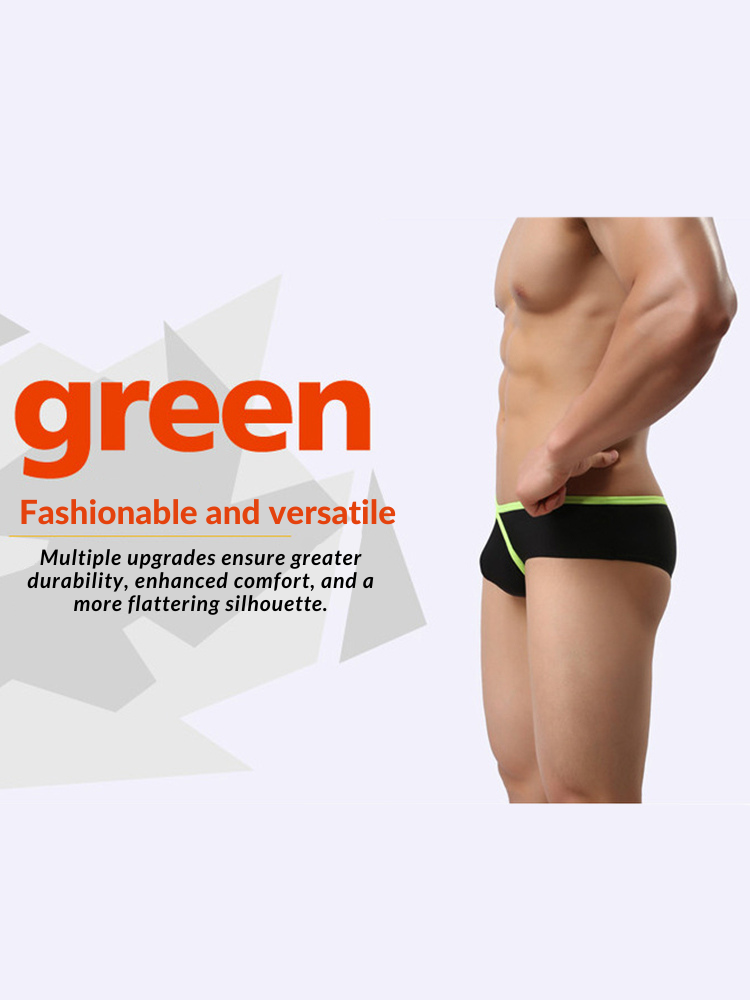 3 Pack Men's Trendy Breathable Sexy Nylon Trunks