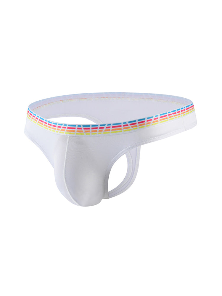 3 Pack Men's Ice Silk Middle-Rise Summer Thongs