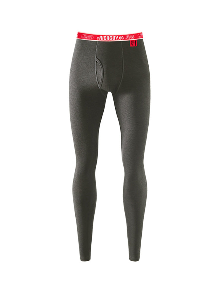 Men's Thermal Pants with Fleece Lining, Thickened Sports Base Layer Pants