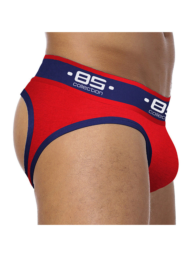 3 Pack Men's Low-Rise Open-Back Sexy Jockstraps