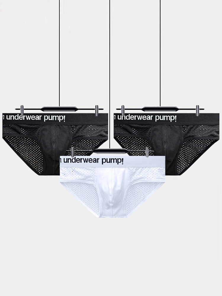 2-pack Men's Sports Mesh Breathable Briefs