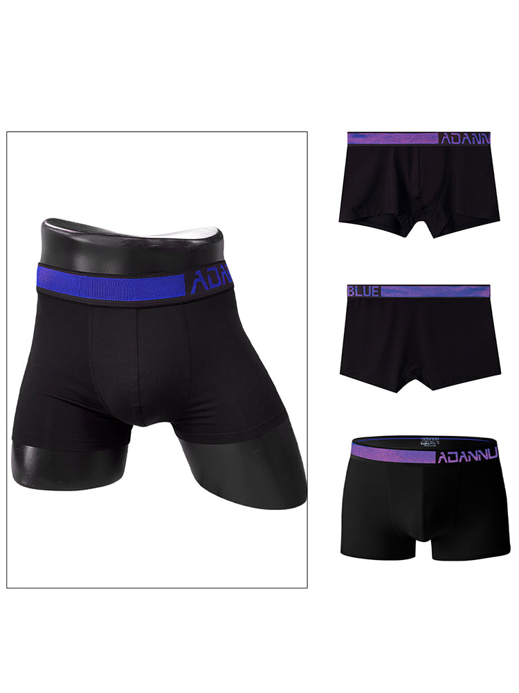 Men's Spliced Color Classic Modal Trunks