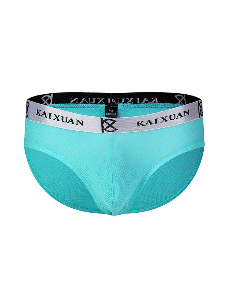 3 Pack Men's Soft Skin-Friendly Ice Silk Thin Low-Rise Briefs