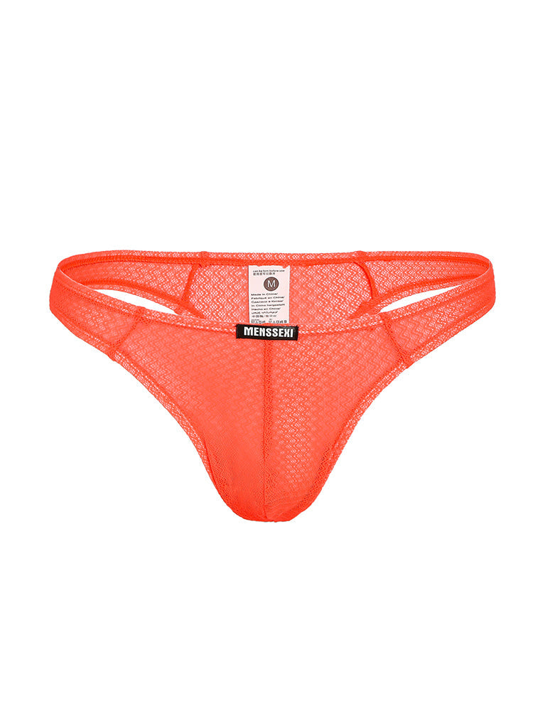 2 Pack Men's Low-Rise Lace High Elasticity Bikinis