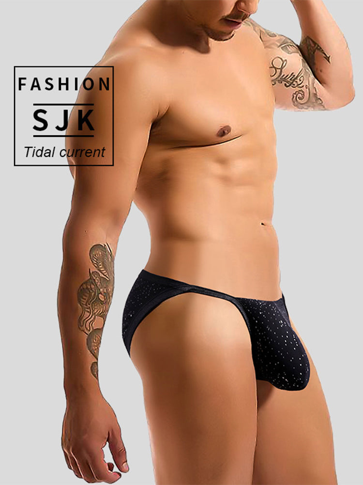 3-pack Men's Sexy Breathable U-convex Big Pouch Bikini