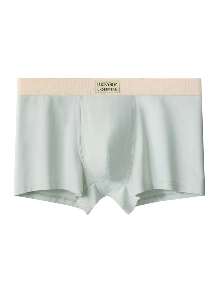 3 Pack Men's Cotton Mid-Rise Breathable Sports Tights Men's Boxer Briefs