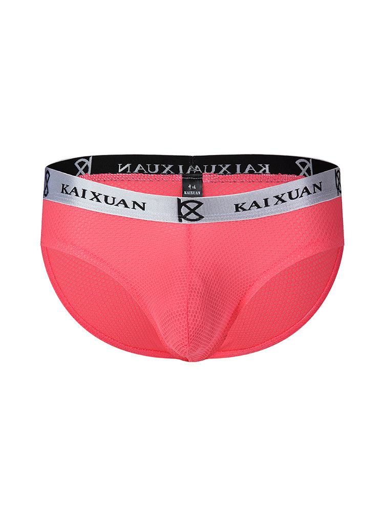 3 Pack Men's Soft Skin-Friendly Ice Silk Thin Low-Rise Briefs