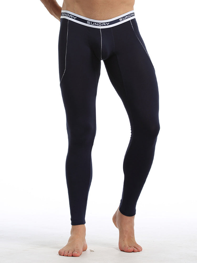 Men's Warm Pants Thin Fleece Casual Thermal Pants