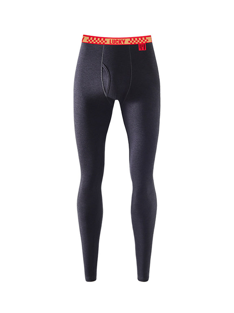 Men's Thermal Pants with Fleece Lining, Thickened Sports Base Layer Pants