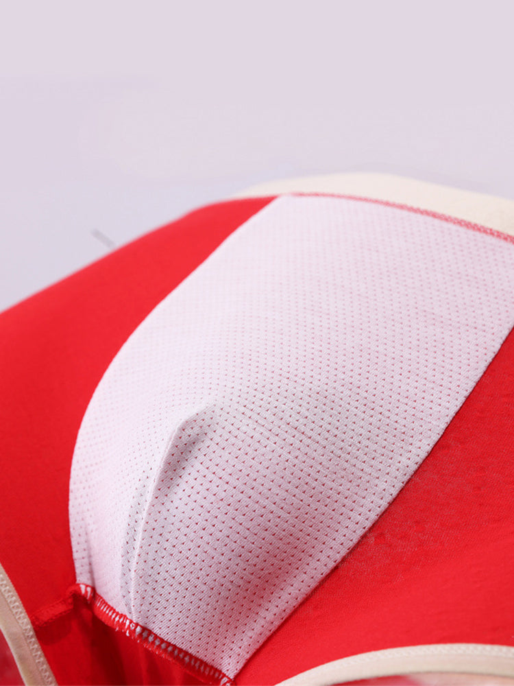 4-pack Men's Starry Sky Pure Cotton Personality Trendy Youth Boxer Briefs