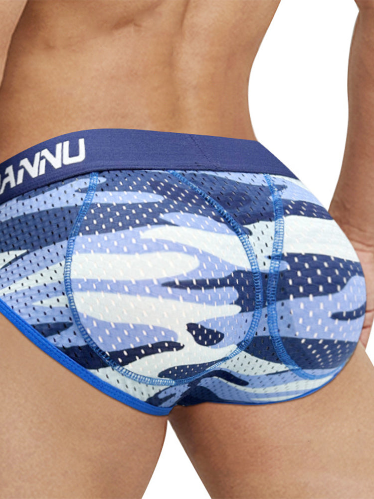 Men's Breathable Mesh Hip-lifting Briefs