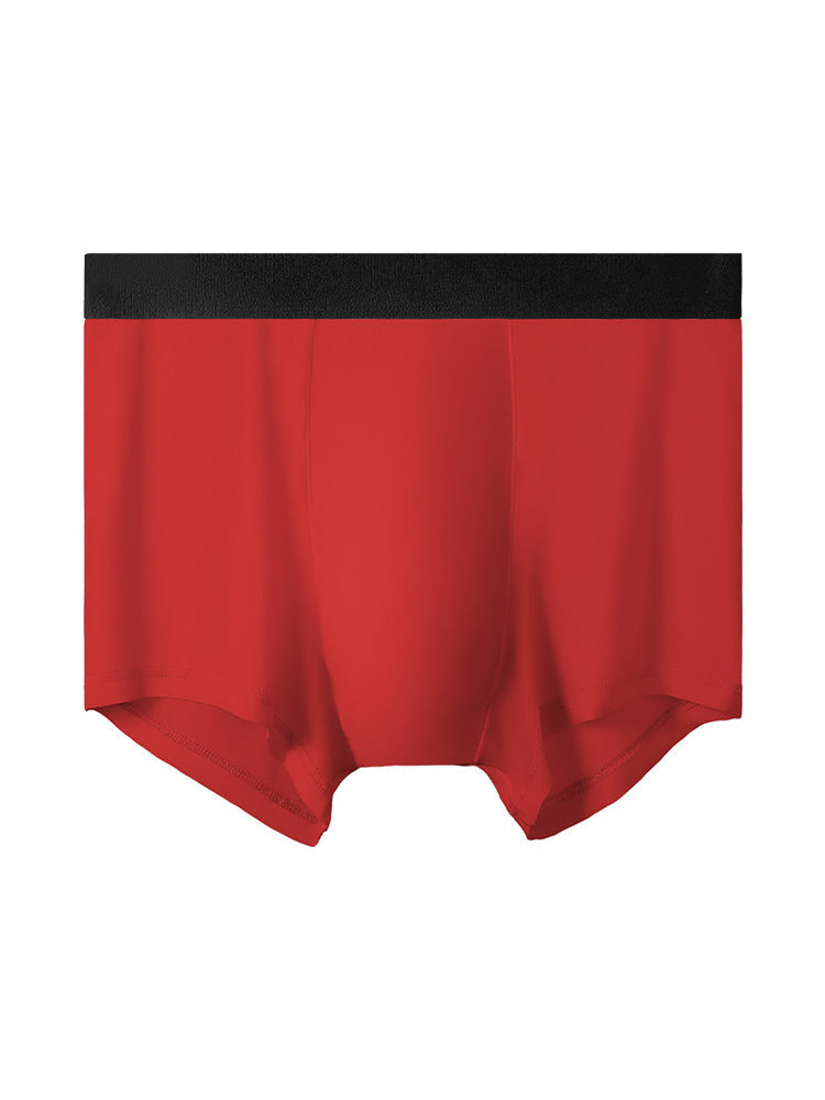 4 Pack Men's Silky Thin Seamless Trunks