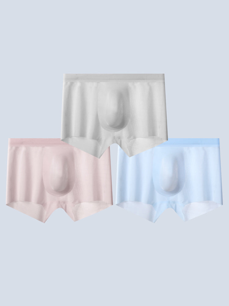 2 Pack Men's Ultra-Thin Seamless Trunks