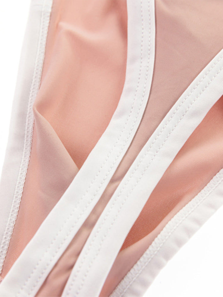 4 Pack Men's Ultra-Lightweight Sheer Icy Mesh Thongs