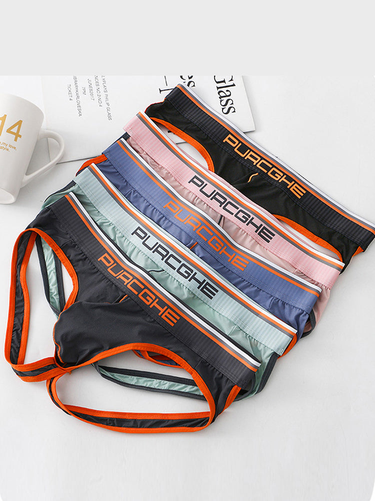 3 Pack Men's Low-Rise Ice Silk Jockstrap