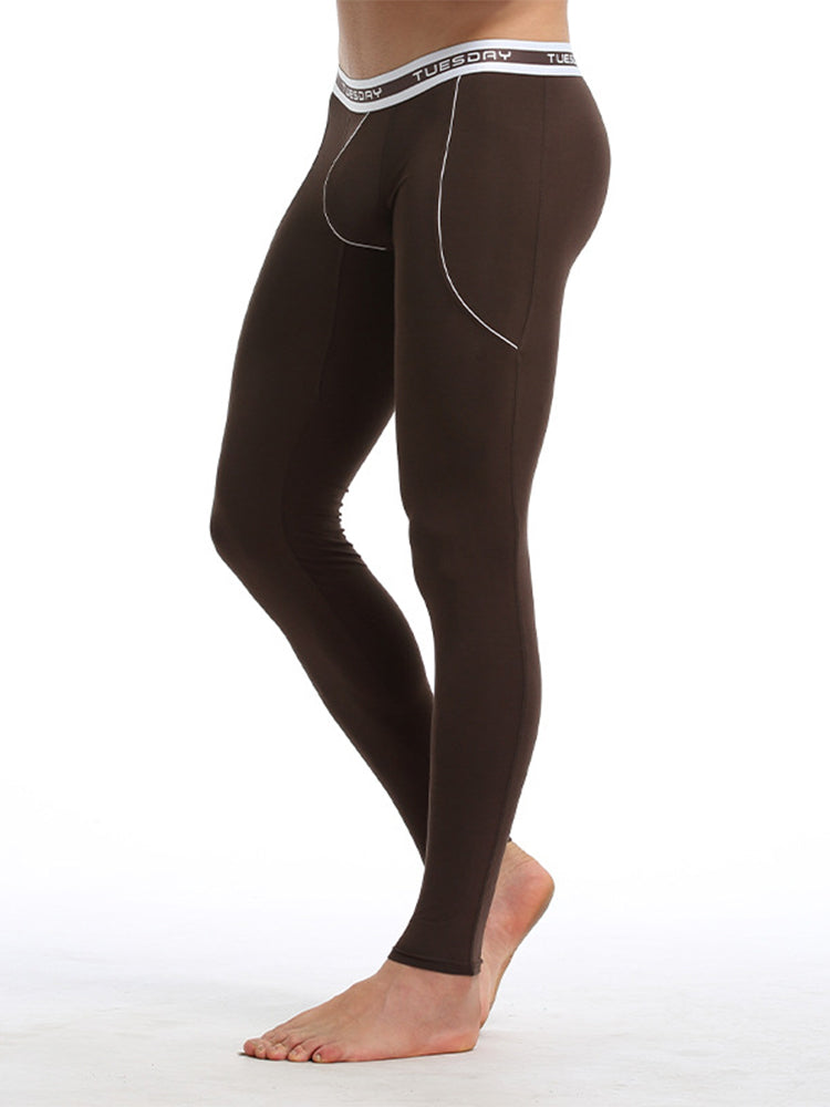 Men's Thermal Pants Bamboo Fiber Casual Thermal Pants