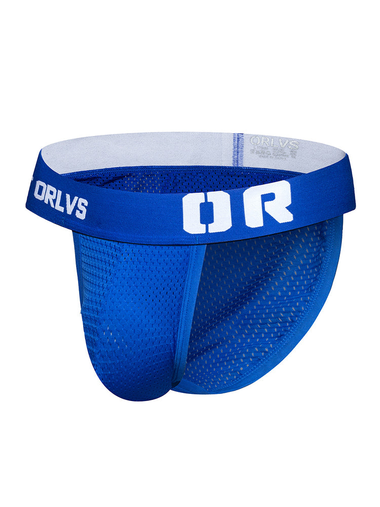 2 Pack Men's Sexy Transparent Seamless Mesh Solid Color Breathable Trunks & Bikini