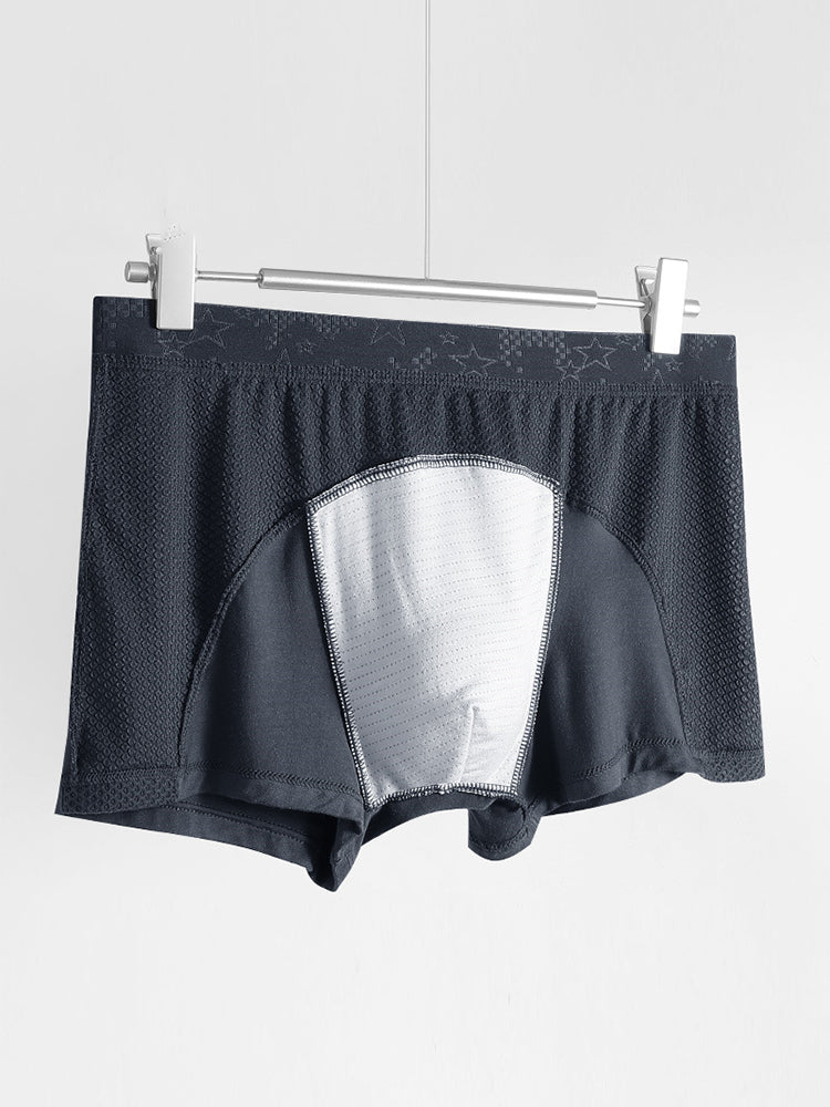 3 Pack Men's Ice Silk Sports Breathable Boxer Briefs