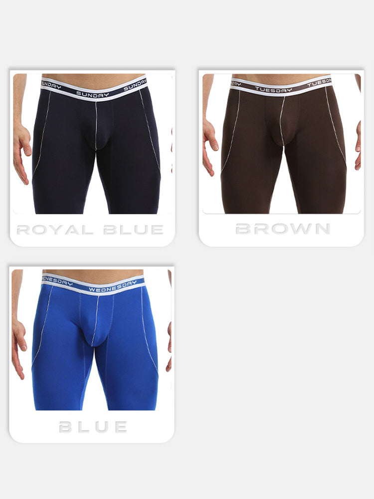 Men's Warm Pants Thin Fleece Casual Thermal Pants