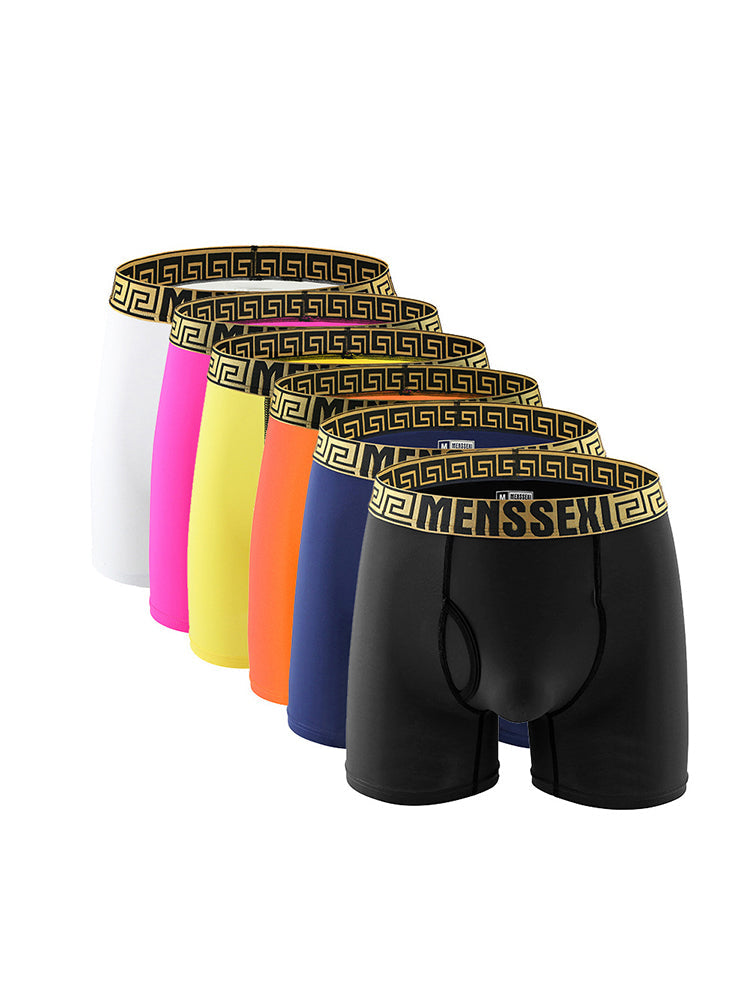 2 Pack Men's Sexy Sports Ice Silk Boxer Briefs