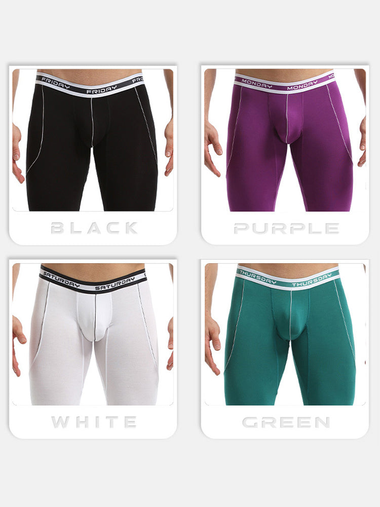 Men's Warm Pants Thin Fleece Casual Thermal Pants