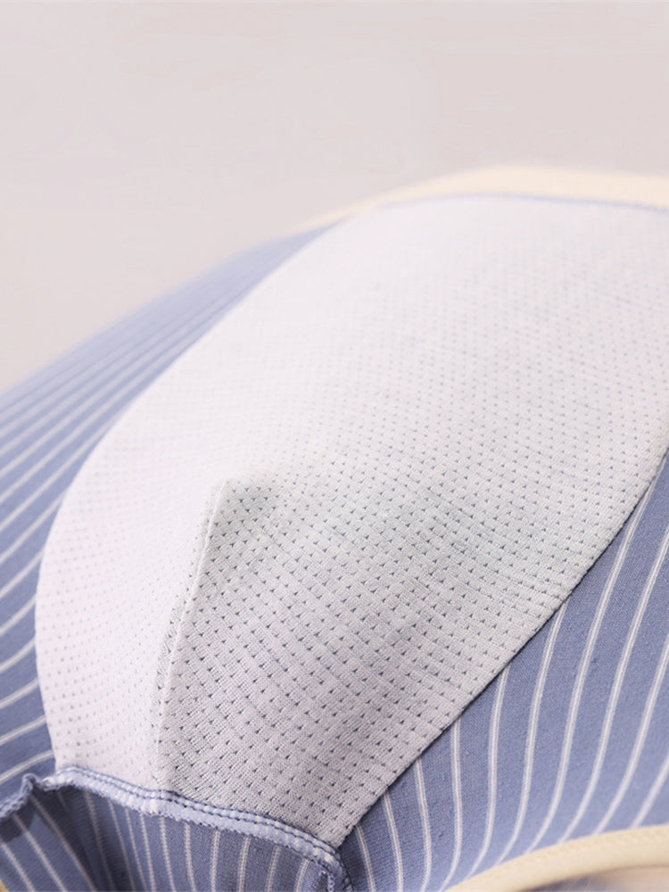 4 Pack Men's Striped Printed Personality Trendy Youth Boxer Briefs