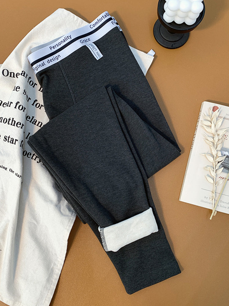 Men's Thermal Pants with Fleece Lining, Thickened Sports Base Layer Pants